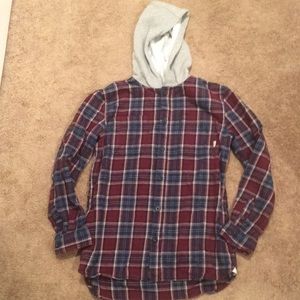 Vans button up sweater plaid
